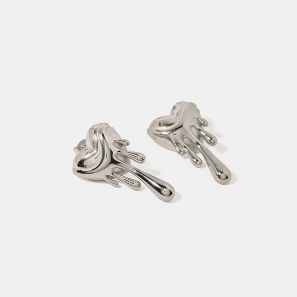 Heart Shape 18K Gold-Plated Earrings SALE 20% OFF + DISCOUNTED SHIPPING - Picture 5 of 6